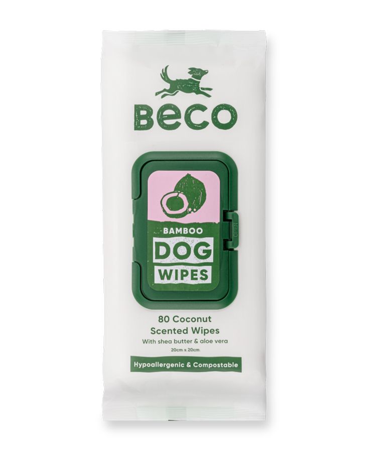 Beco Bamboo Coconut Scented Dog Wipes - Image 3