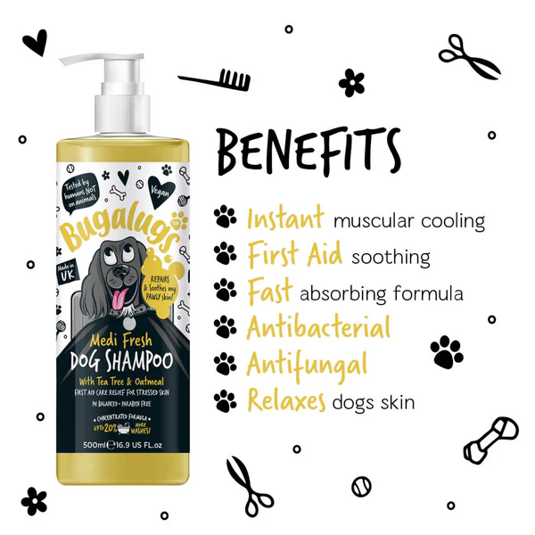 Bugalugs Medi Fresh Dog Shampoo - 500ML - Image 2
