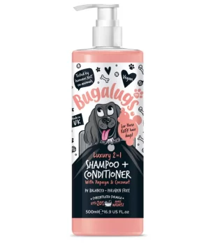 Bugalugs 2in1 Papaya & Coconut Dog Shampoo & Conditioner - 500ML