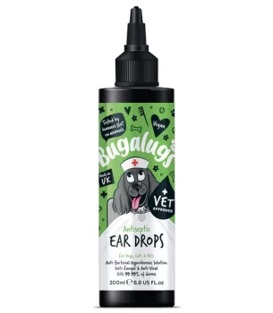 Bugalugs Antiseptic Ear Drops for Pets - 200ML