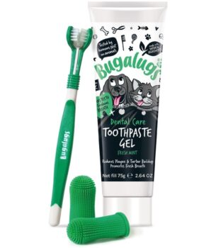 Bugalugs Finger Brush for Dogs & Cats - 3PIECES